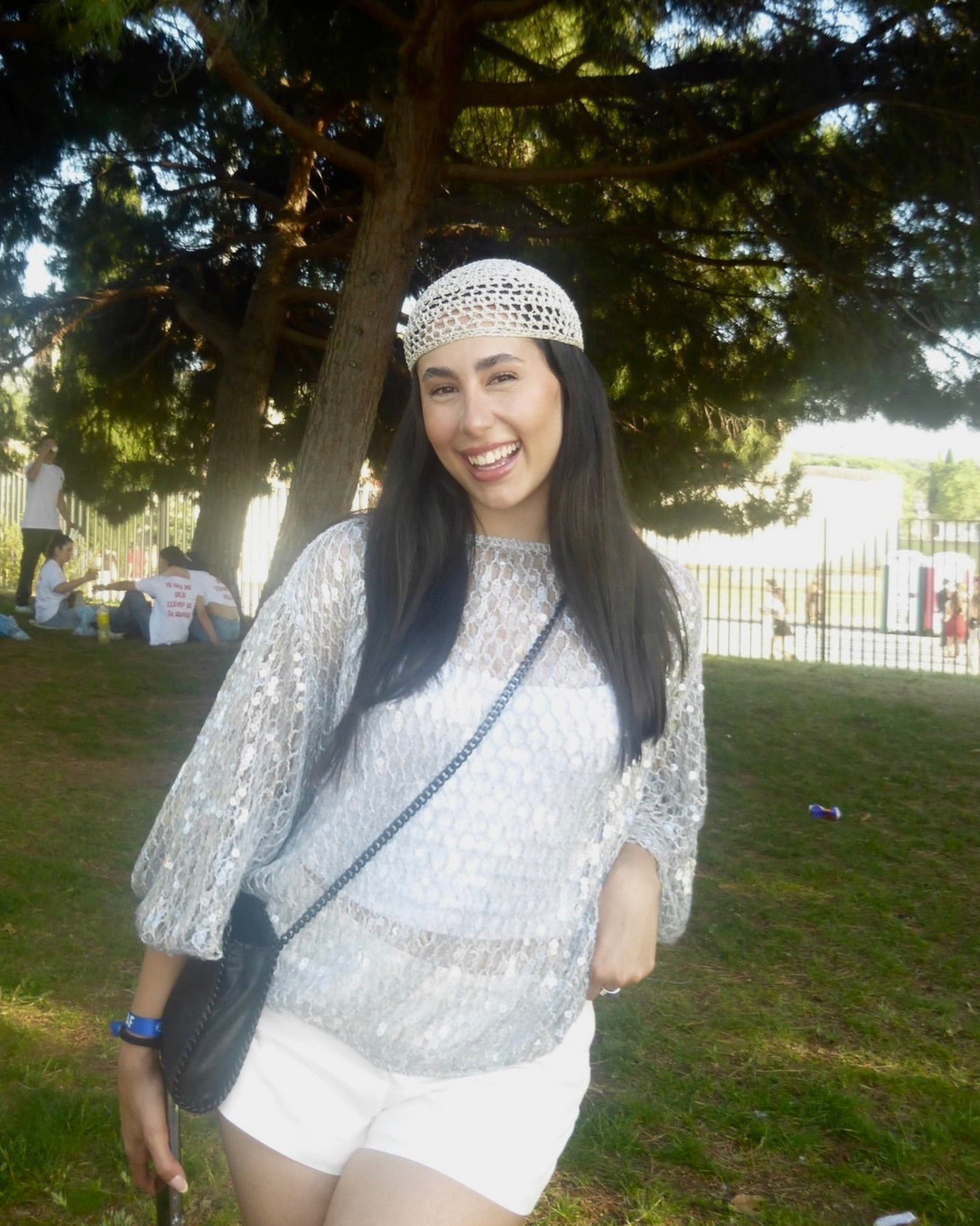 Grey Lumiére Croche hat